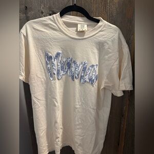 Mama Floral Print Graphic Tee